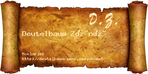 Deutelbaum Zénó névjegykártya